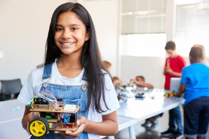 Kids learning robotics