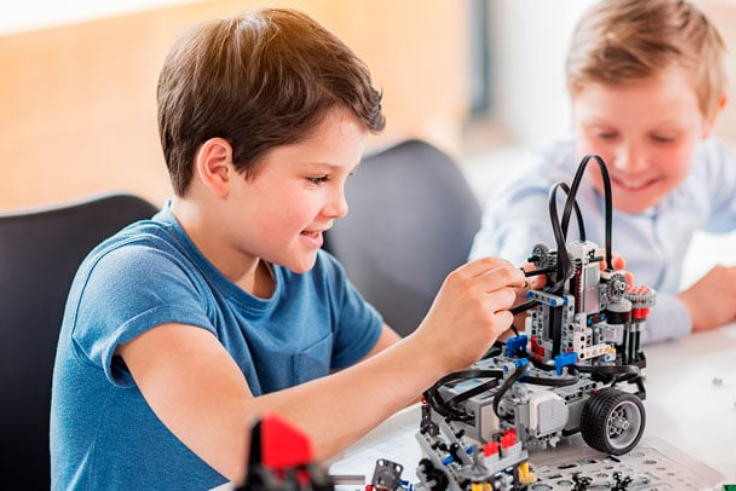 High-tech robot close-up